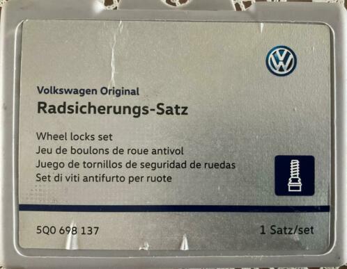 Anti diefstal bouten voor VW.