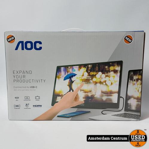 AOC 16T2 - Full HD IPS Portable Touch Screen USB-C Monitor -