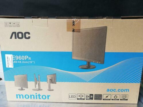 Aoc monitor nieuw in doos, Led 19 inch