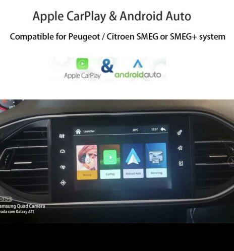 Apple CarPlay Android auto Peugeot vanaf 2014 Incl inbouwen