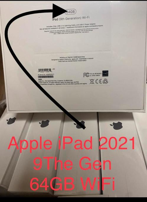 Apple iPad 2021(9eThe Gen) 64GB-WiFi (10.2 Inch) Nieuwe