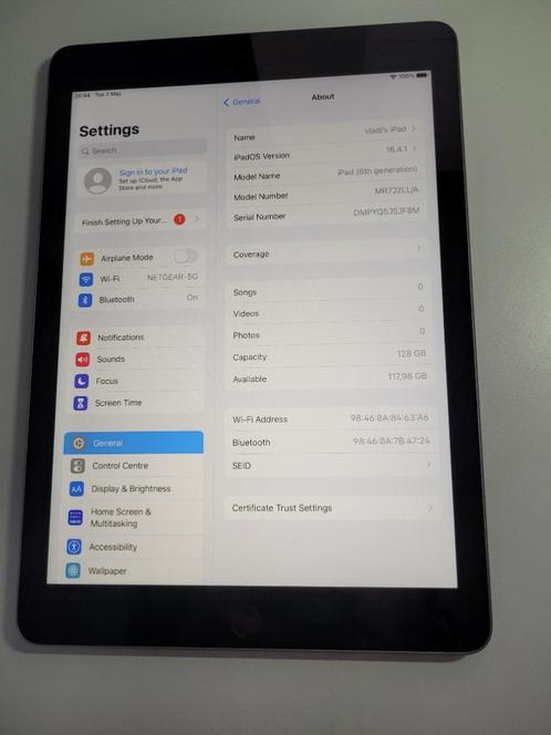 Apple iPad 9.7quot 6th Gen (2018) 128gb