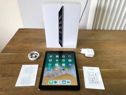 Apple iPad Air 16GB Wifi  3G  4G, SpaceGrey, Compleet.