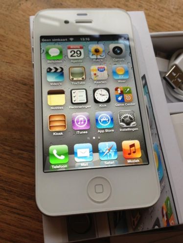 Apple iPhone 4s 16GB Wit Nette Staat, Simlockvrij Compleet