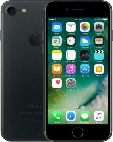 Apple iPhone 7 32GB Zwart 2 jaar garantie Vanaf 159,-