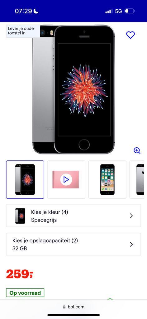 Apple iPhone SE - 32GB - Spacegrijs