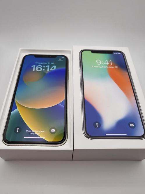 Apple iPhone X  Silver  64GB  81  Doos Krasvrij