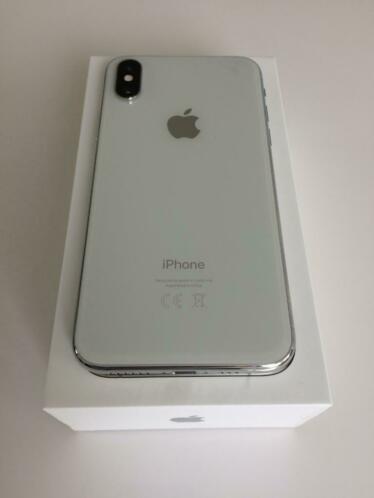 Apple iPhone XS 64GB Silver (nieuwstaat,lt1jr2 Apple cases)