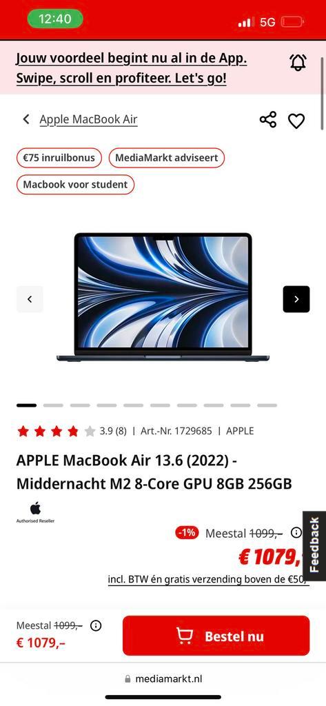 APPLE MacBook Air 13.6 (2022)