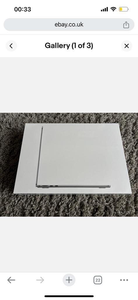 Apple macbook air m2 256gb (2022) - never used