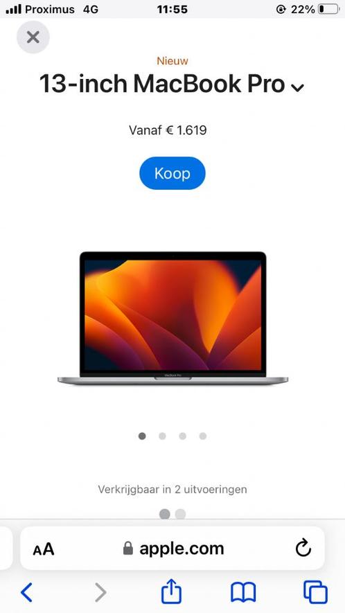 Apple MacBook Pro 13 inch NIEUW