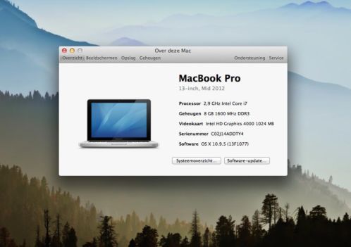 Apple MacBook Pro 13,3 inch, 2,9 GHz i7, 1TB, 8 GB