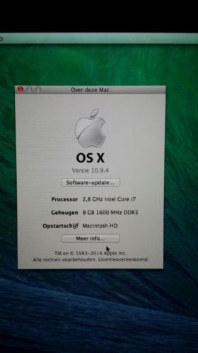 Apple MacBook Pro 15inch 2,8ghz i7 500gb