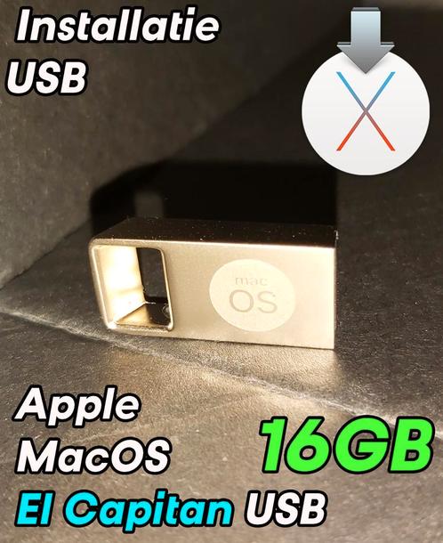 Apple MacOS El Capitan 10.11 bootable installatie USB 16 GB