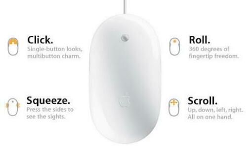 Apple Mighty Mouse - Bedraad (Apple Onderdelen, Apple Store)