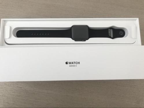 Apple Watch 3 42mm (NIEUW) Space Grey Aluminum Black Sport 