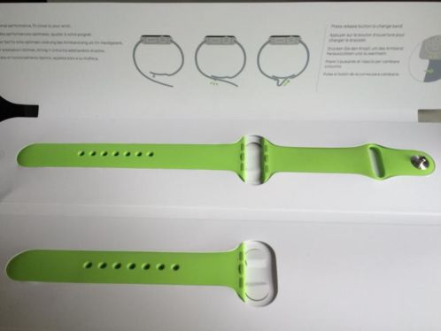 Apple watch 38mm groen sportbandje