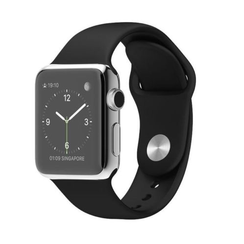 Apple watch 38mm luxe model RVS zwart Nieuw