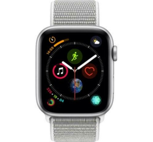 Apple Watch Series 4 44mm Zilver AluGrijze Nylon 20,00 PM