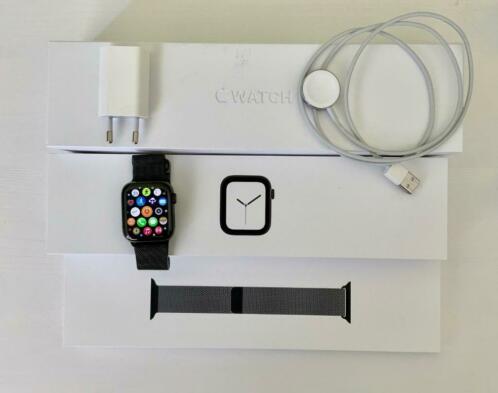 Apple Watch Series 4 GPS  Cellular, 44mm staal, Spacegrijs