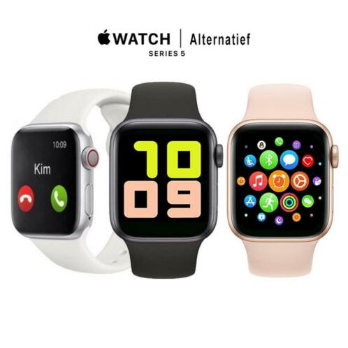 Apple Watch Series 5 44mm Alternatief Kleur ZwartWitRoze