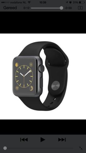 Apple Watch Sport GreyZwart 38mm