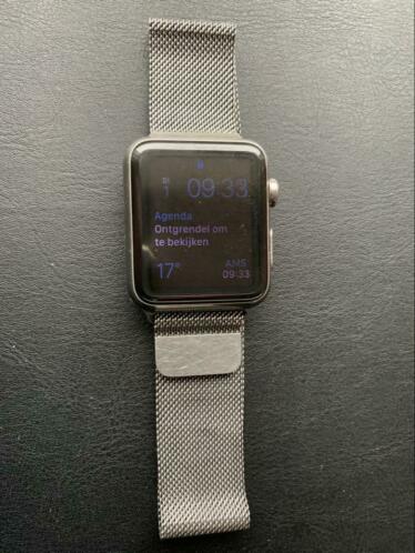 Apple watch zilver serie 1 Milanese band 42 mm