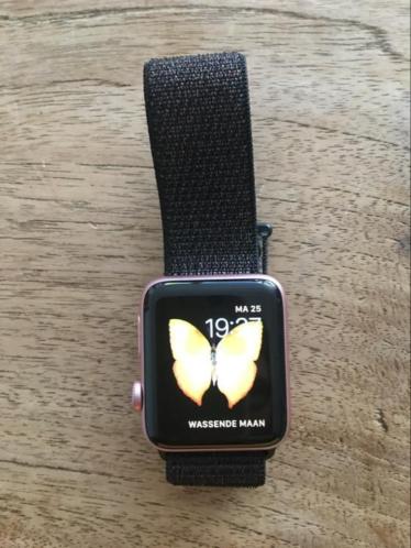 Applewatch 2 42 mm ros gold met bon en garantie