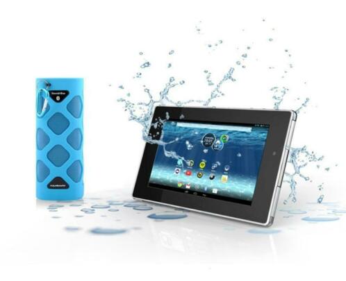 Aquasound waterdichte tablet met bluetooth speaker