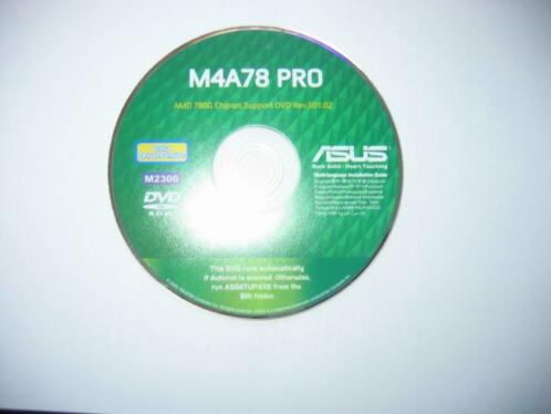 Asus M4A78 Pro Installatie dvd