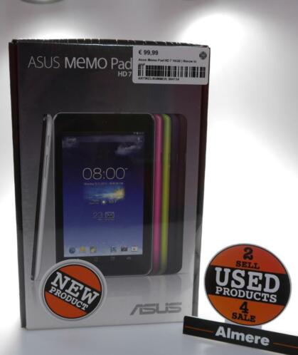 Asus Memo Pad HD 7 16GB  Nieuw in seal