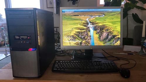 Asus pc pentium G3420 3,2 GHz met BenQ 22 inch monitor