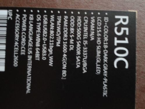 Asus R510CA-XX187H 