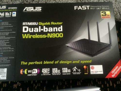 Asus RT-N66U - Wireless N900 Dual-band Gigabit Router