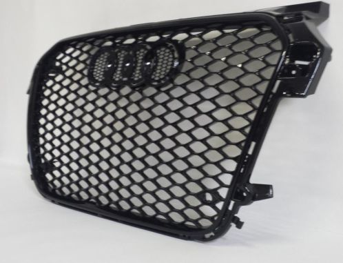 Audi A1 RS look grill- zwarte rand, zwarte grille