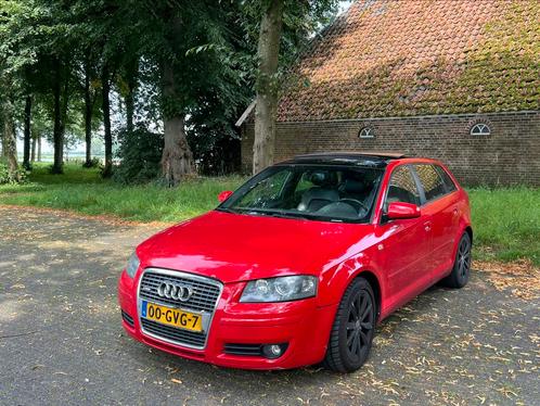 Audi A3 2.0 Tfsi Sportback 2006 Rood met panorama dak