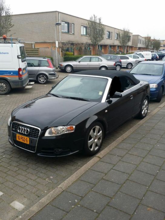 Audi A4 1.8t Cabriolet USA Multitronic 2006 Zwart Leer