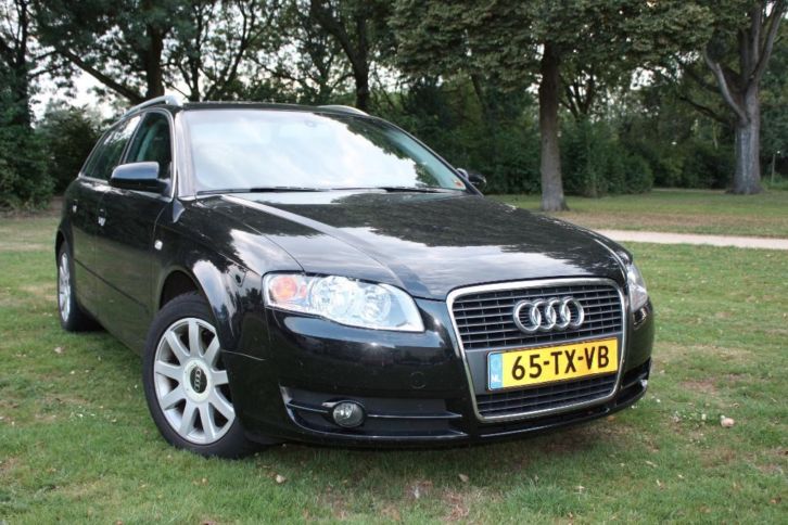 Audi A4 2.0 TDI Avant (2007) Zwart, Automaat, Navi