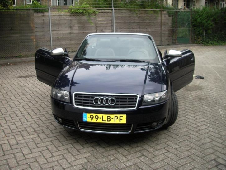 Audi A4 2.4 V6 125KW Cabrio AUTOMAAT 2002 Metallic Blauw