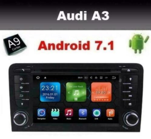Audi A4 A3 radio navigatie wifi android 7.1 carplay dab usb