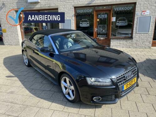 Audi A5 Cabriolet 2.0 TFSI Quattro Cabrio S-line xenon zwart