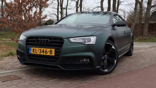 Audi A5 Sportback s-line 2x 2017 groen zwart automaat tuned