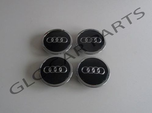 Audi Naafdoppen 68 mm zwart