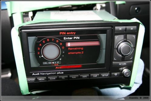 AUDI RNS-E PIN Code decoderen  AUZ navigatie