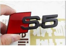 Audi S5 Logo Embleem Badge, black in 24 uur gratis bezorgd