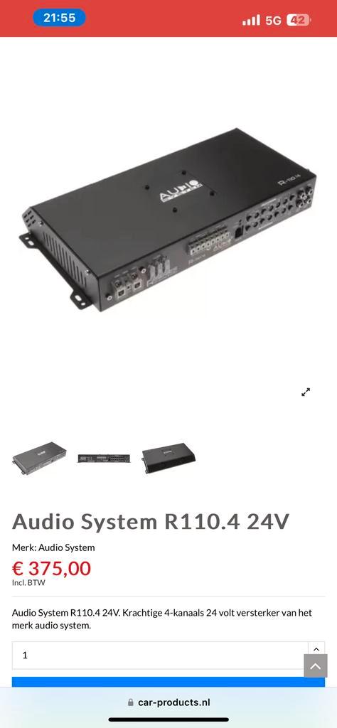 Audio System 24 volt versterker