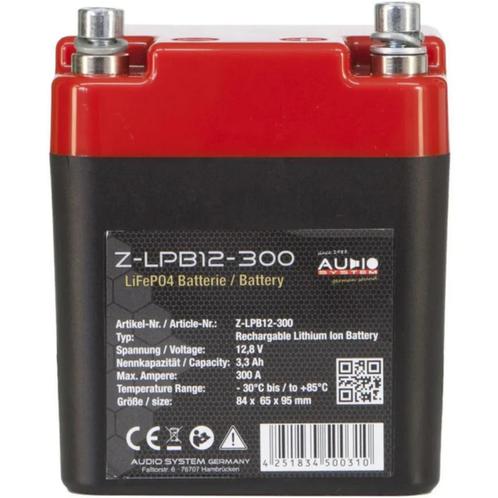 Audio system Z-LPB12-300 3.3Ah LiFePO4 accubatterijcompact