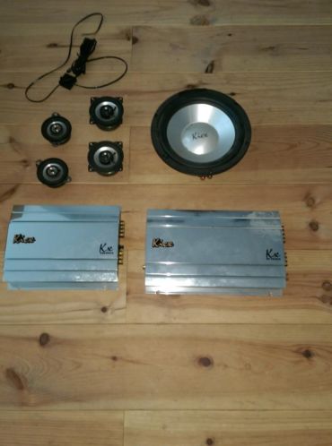 audio versterker woofer set speakers 