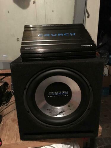 Audioset Crunch CBP1000, subwoofer  versterker