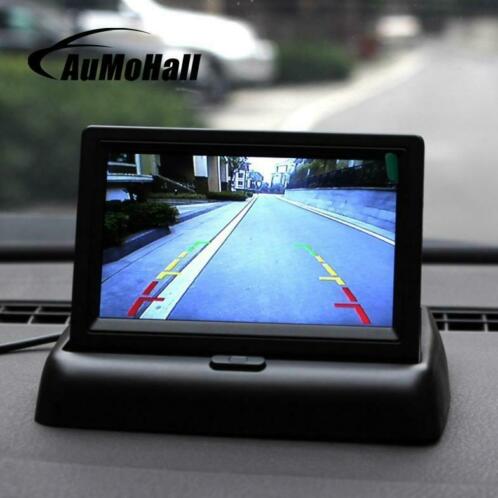 AuMoHall 4.3 039039LCD Opvouwbare 2 Video-ingang Auto Monitoren
